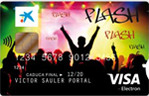 Visa Flash de Caixabank, tarjea debito visa Flash, tarjetas jovenes Caixabank